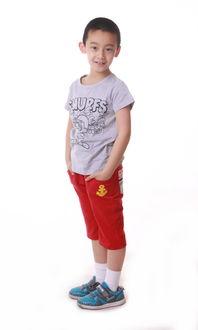 男童吃瓜短袖套装,男童吃瓜短袖套装，萌趣造型解锁清凉一夏